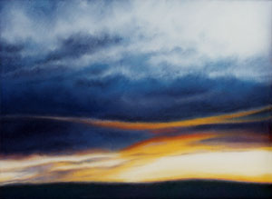 Kansas Skies 3 pastel painting