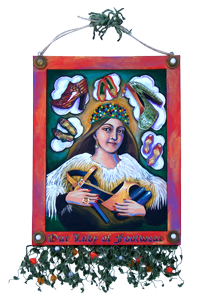 Our Lady of Footwear Retablo