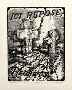 Regrets etching print